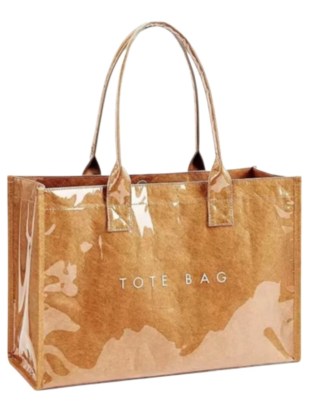 Tote Bag Glossy Beige/Gold Tote Bag